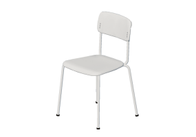 Cadeira 3D - Cadeira com assento de pl&aacute;stico - Cavaletti - Joy - 41008 - Branco