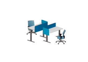 Chaises 3D - Composition de chaises et tables - Cavaletti - Process