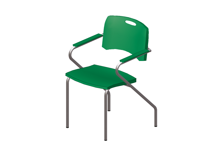 Cadeira 3D - Cadeira com assento de plástico - Cavaletti -... Cadeira 3D - Cadeira com assento de plástico - Cavaletti -...
