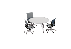 Sedie 3D - Composizione di sedie e tavoli - Cavaletti - Meet