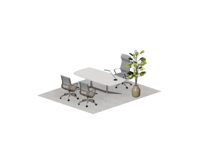 3D St&uuml;hle - Zusammensetzung von St&uuml;hlen und Tischen - Cavaletti - Lead