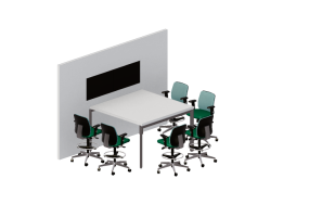 Chaises 3D - Composition de chaises et tables - Cavaletti - Connect