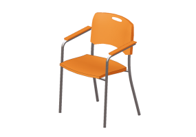 3D St&uuml;hle - Stuhl mit Sitz-Teil aus Plastik - Cavaletti - Viva - 35007P