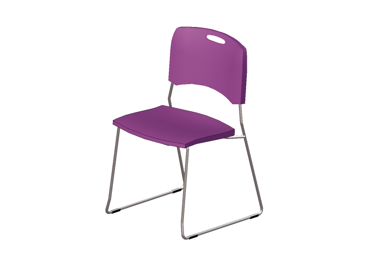 Chaises 3D - Chaise avec assise en plastique - Cavaletti -... Chaises 3D - Chaise avec assise en plastique - Cavaletti -...
