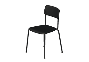 Chaises 3D - Chaise avec assise en plastique - Cavaletti - Joy - 41008 - Preto