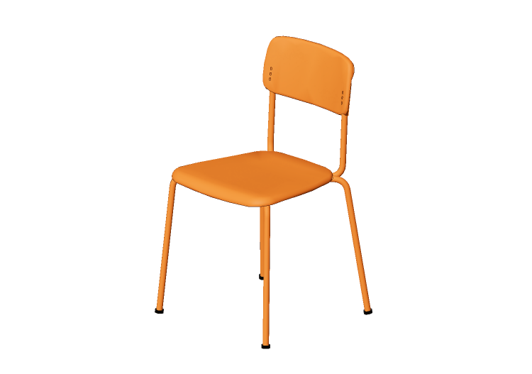 Sillas 3D - Silla con asiento de plástico - Cavaletti - Joy... Sillas 3D - Silla con asiento de plástico - Cavaletti - Joy...