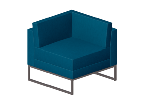 Poltrone 3D - Divano in tessuto - Cavaletti - Connect - 36205