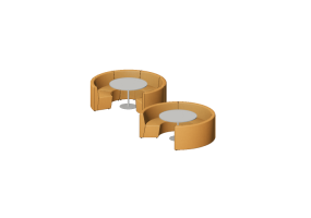 3D Sessel - Kompositionen von Sofas und Tische - Cavaletti - Spin - Layout