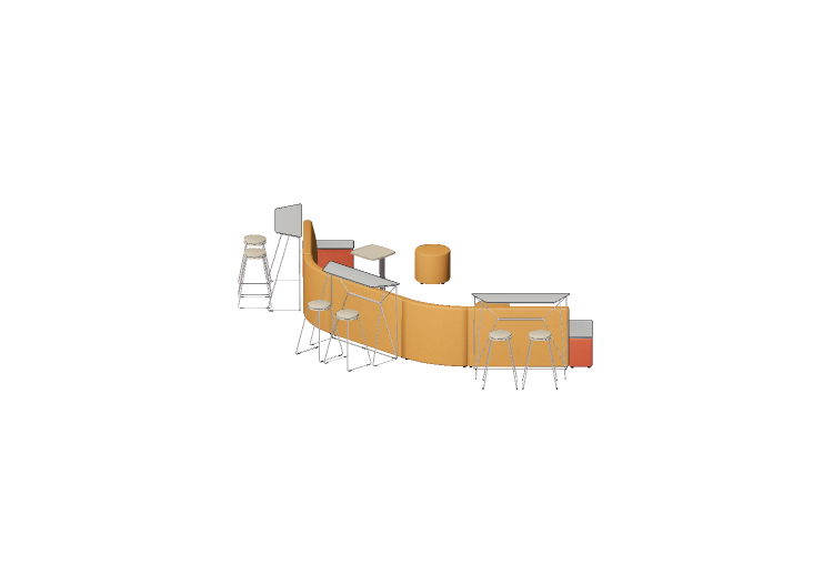 Poltrone 3D - Composizione di divani, sedie e tavoli -... Poltrone 3D - Composizione di divani, sedie e tavoli -...