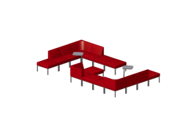 Poltronas 3D - Composici&oacute;n de sof&aacute;s y mesas - Cavaletti - Talk