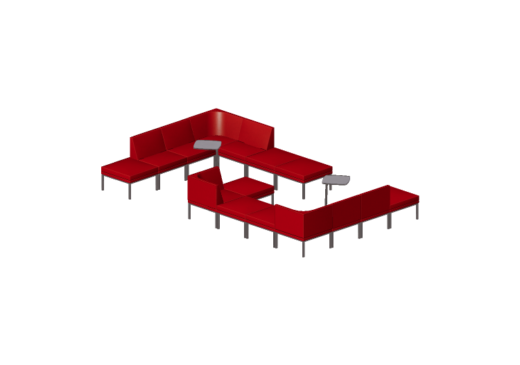 Poltrone 3D - Composizione di divani e tavoli - Cavaletti -... Poltrone 3D - Composizione di divani e tavoli - Cavaletti -...