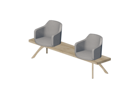 Poltronas 3D - Sill&oacute;ns de tela - Cavaletti - Duo - 36075 - 2L