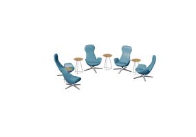 Poltrone 3D - Composizione di poltrone - Cavaletti - Meet