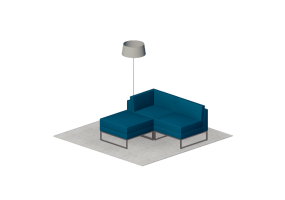 Poltrone 3D - Composizione di divani e tavoli - Cavaletti - Refresh