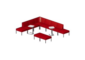 3D Arm Chairs - Composition of sofas and tables - Cavaletti - Embrace
