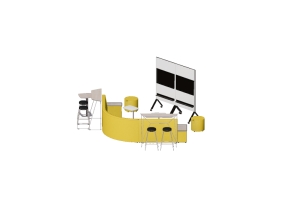 Poltrone 3D - Composizione di sedie e divani - Cavaletti - Connect
