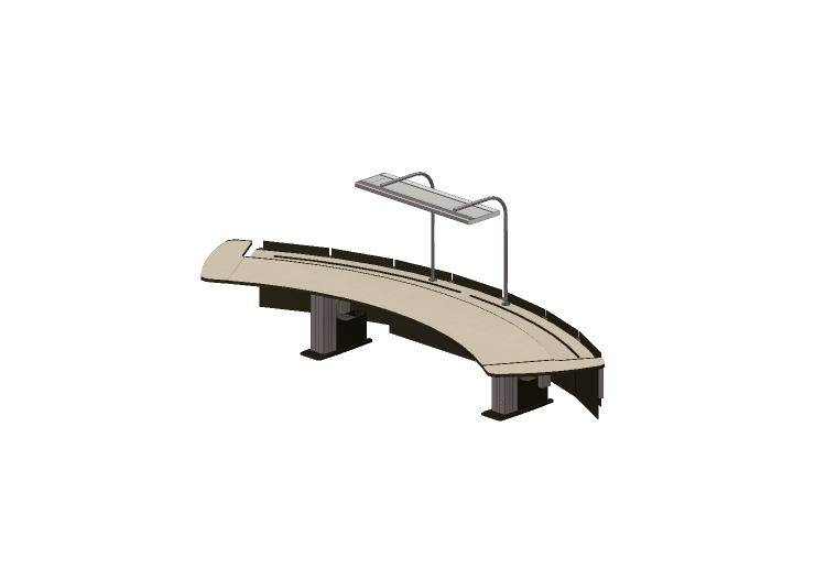 Escrivaninhas 3D - Escrivaninha operador curva com... Escrivaninhas 3D - Escrivaninha operador curva com...
