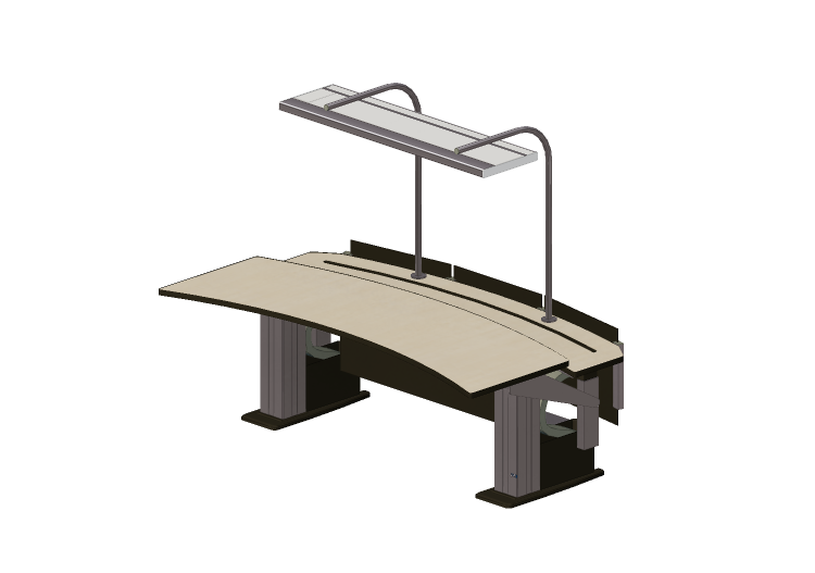 Escrivaninhas 3D - Escrivaninha operador curva com... Escrivaninhas 3D - Escrivaninha operador curva com...
