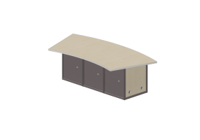Librer&iacute;as y Contenedores 3D - Escritorio con archivador Cap-x3 Standard - CGM