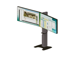 TV et &Eacute;cran 3D - Support pour trois Ecrans motoris&eacute;s en hauteur - CGM - LMSH-M2-1