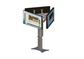 TV and Monitor 3D - Motorized support system for three monitors - CGM - LMSH-M3
