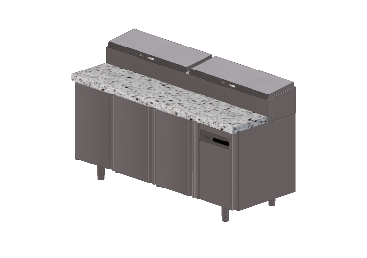 Mobili 3D - Banco da lavoro refrigerato - Coreco - MFEI70 -... Mobili 3D - Banco da lavoro refrigerato - Coreco - MFEI70 -...