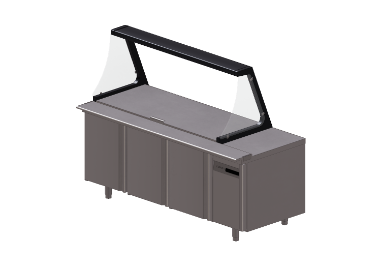 Meubles 3D - Comptoir réfrigéré - Coreco - PC80 200 -... Meubles 3D - Comptoir réfrigéré - Coreco - PC80 200 -...