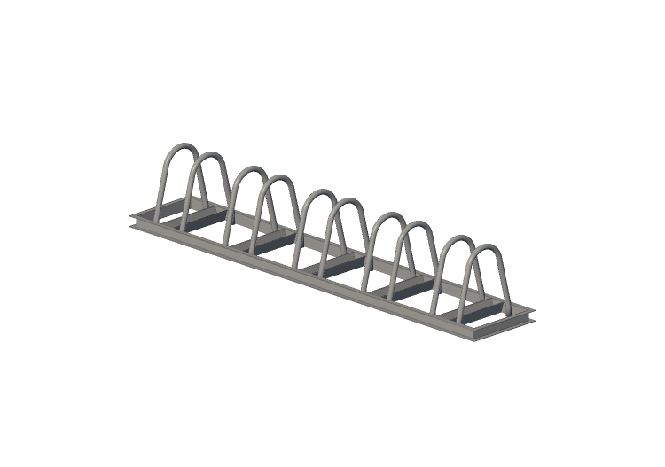 Accesorios 3D - Aparcabicicletas versión individual -... Accesorios 3D - Aparcabicicletas versión individual -...