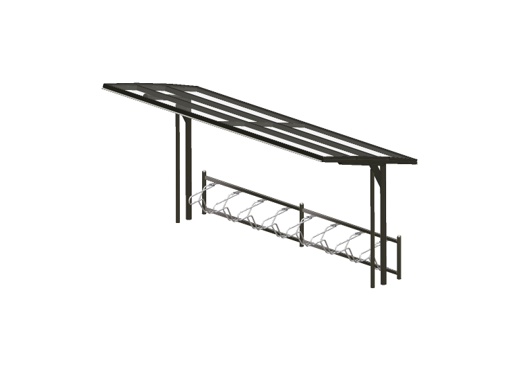 Accessori 3D - Parcheggio coperto per biciclette - Cyklos -... Accessori 3D - Parcheggio coperto per biciclette - Cyklos -...