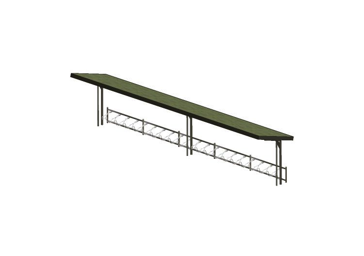Accessori 3D - Parcheggio coperto per biciclette - Cyklos -... Accessori 3D - Parcheggio coperto per biciclette - Cyklos -...