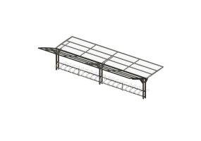 Accessoires 3D - Abri pour v&eacute;los - Cyklos - Ypsilon - 313359