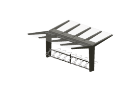 Accessori 3D - Parcheggio coperto per biciclette - Cyklos - Light