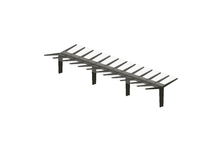 Acessórios 3D - Estacionamento coberto para bicicletas -... Acessórios 3D - Estacionamento coberto para bicicletas -...