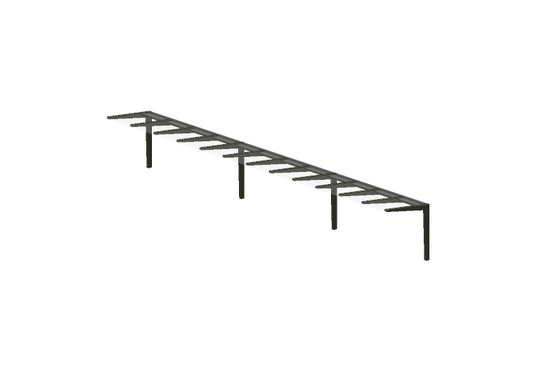Acessórios 3D - Estacionamento coberto para bicicletas -... Acessórios 3D - Estacionamento coberto para bicicletas -...