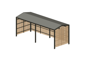 Acess&oacute;rios 3D - Estacionamento coberto para bicicletas - Cyklos - Yard