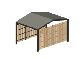 3D Accessories - Covered parking for bicycles - Cyklos - Yard