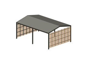 3D Accessories - Covered parking for bicycles - Cyklos - Yard