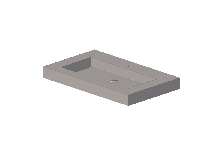 Pias 3D - Cuba 75x46cm – Dekker – Beton – 180892 - Dekker... Pias 3D - Cuba 75x46cm – Dekker – Beton – 180892 - Dekker...