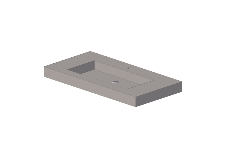 3D Sinks - Wash basin 90x46cm – Dekker – Beton – 180893 -... 3D Sinks - Wash basin 90x46cm – Dekker – Beton – 180893 -...