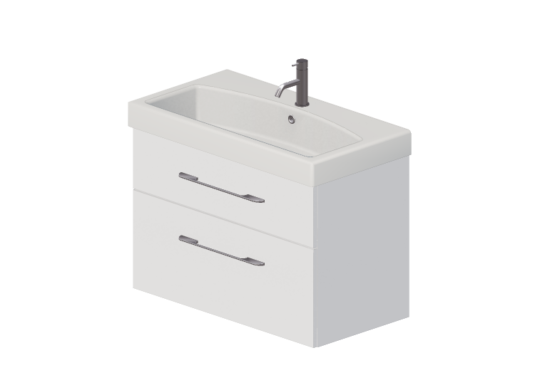 Muebles 3D - Mueble con lavabo y grifo - Dekker – Vittoria... Muebles 3D - Mueble con lavabo y grifo - Dekker – Vittoria...