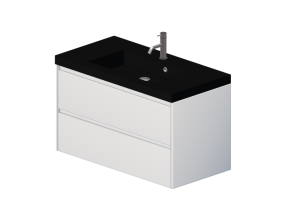 Meubles 3D - Meuble avec lavabo et robinet - Dekker – Veneto – 180206/180344/256001