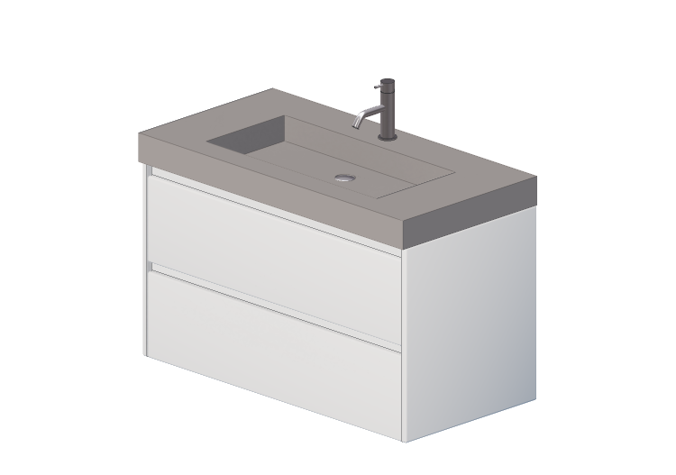 Móveis 3D - Gabinete com cuba e torneira - Dekker – Veneto... Móveis 3D - Gabinete com cuba e torneira - Dekker – Veneto...