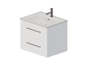 Mobili 3D - Mobile con lavabo e rubinetto - Dekker &ndash; Pesaro &ndash; 180626/180559/256050