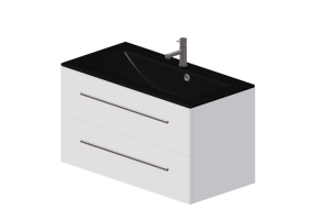 M&oacute;veis 3D - Gabinete com cuba e torneira - Dekker &ndash; Pesaro &ndash; 180627/180299/256050