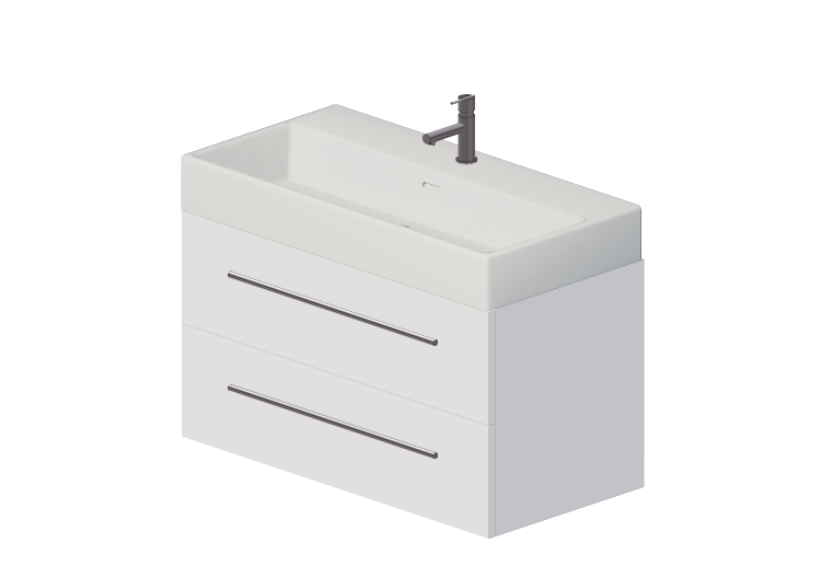 Móveis 3D - Gabinete com cuba e torneira - Dekker – Pesaro... Móveis 3D - Gabinete com cuba e torneira - Dekker – Pesaro...