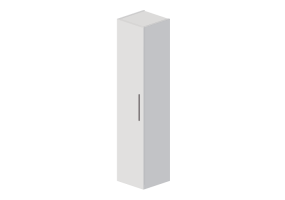 Meubles 3D - Meuble colonne pour salle de bain - Dekker – Pesaro - 180633