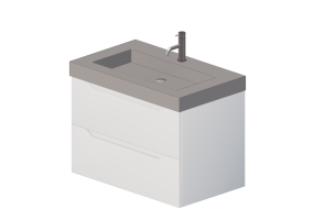 3D Furniture - Wash basin cabinet with faucet - Dekker &ndash; Magione &ndash; 180244/180892/256001