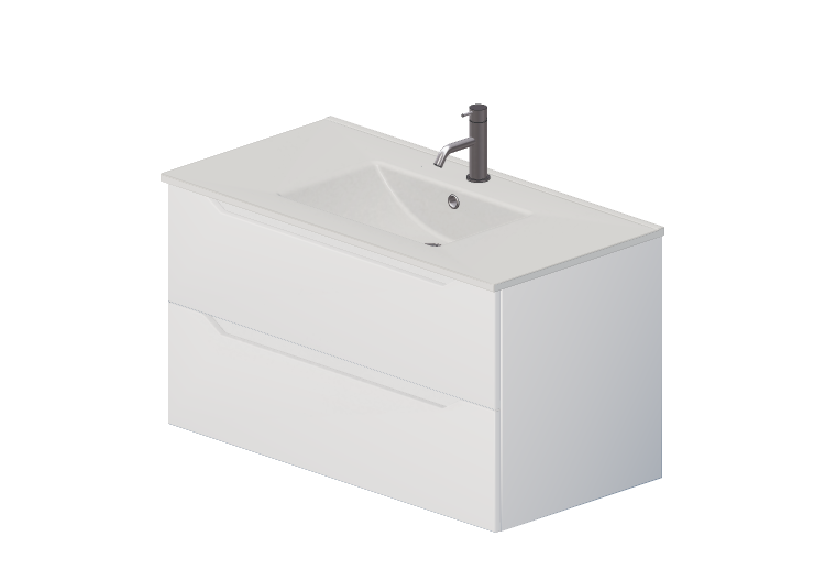 Mobili 3D - Mobile con lavabo e rubinetto - Dekker –... Mobili 3D - Mobile con lavabo e rubinetto - Dekker –...