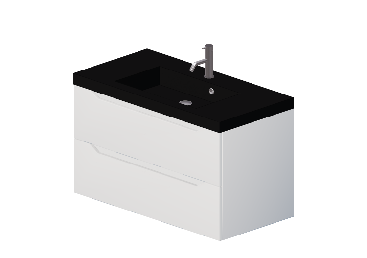 Móveis 3D - Gabinete com cuba e torneira - Dekker – Magione... Móveis 3D - Gabinete com cuba e torneira - Dekker – Magione...