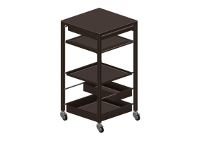 3D Tables - Metal trolley - Desalto - Helsinki